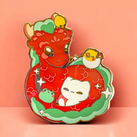Dragon and Friends Lunar New Year Pin